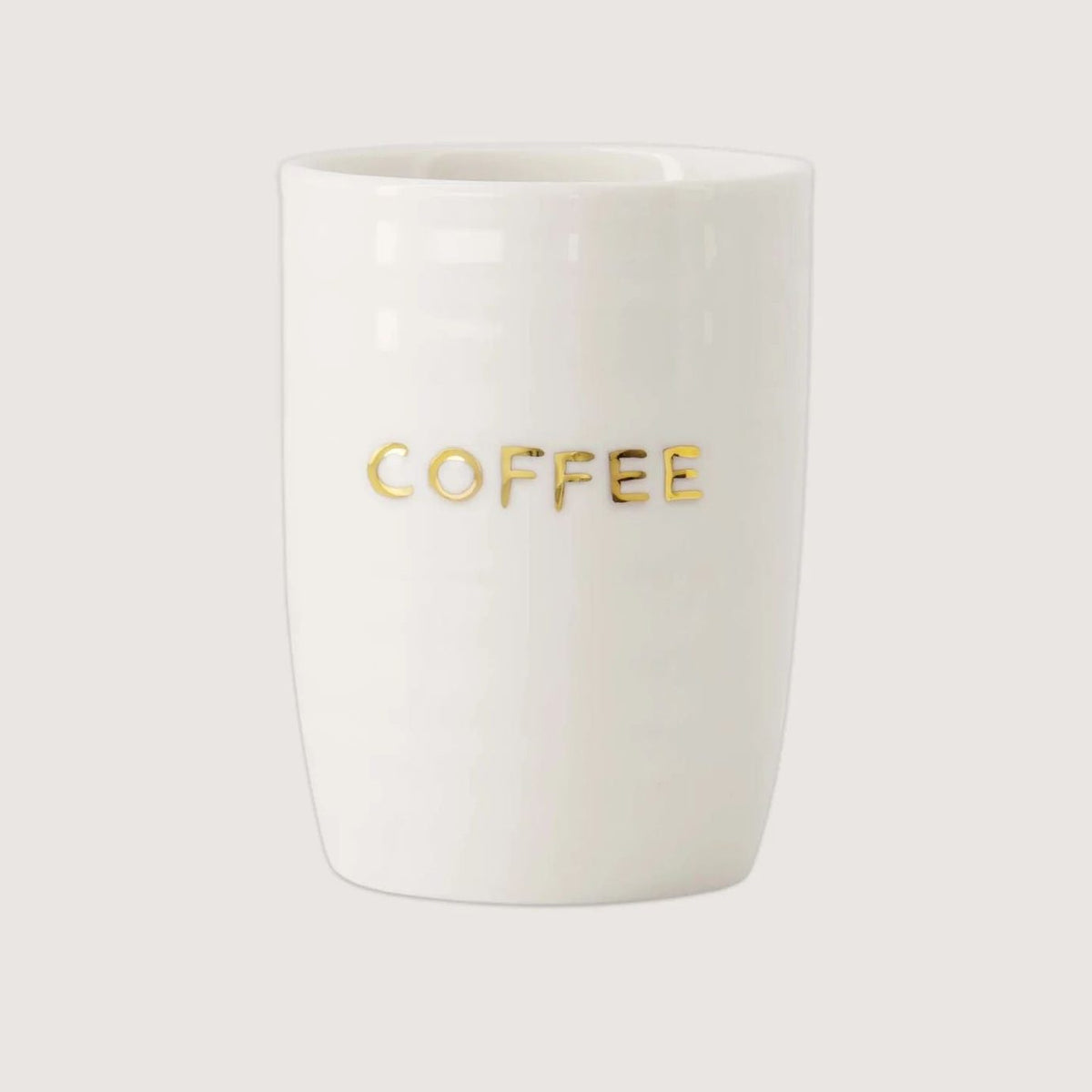 Zusss koffiemok coffee wit / goud