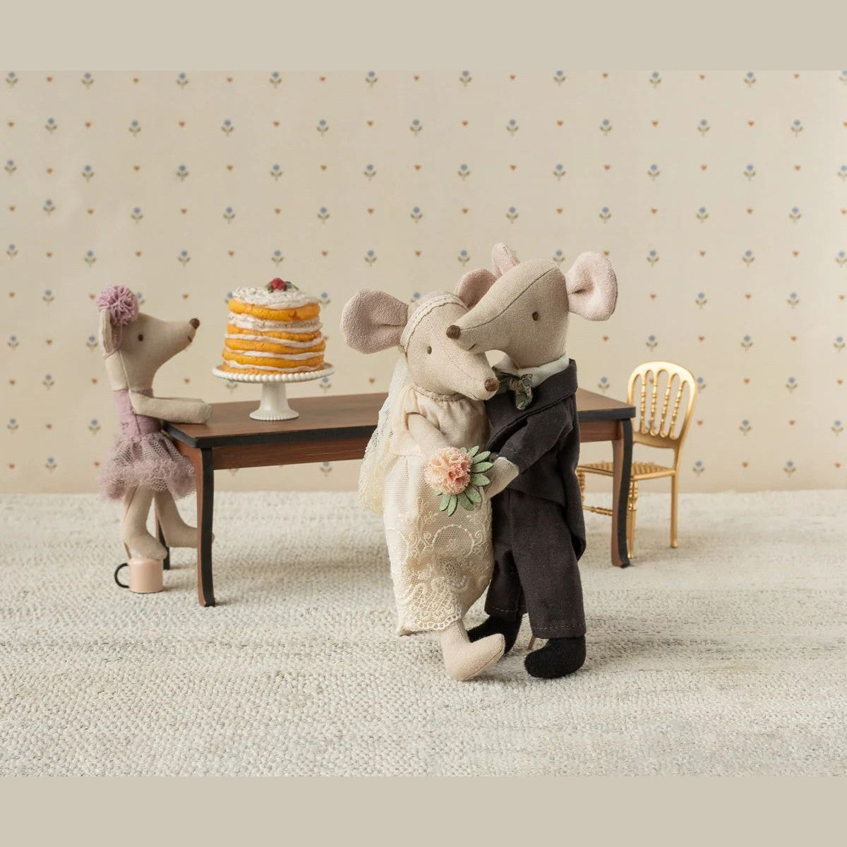 Maileg wedding mice couple in box mum and dad