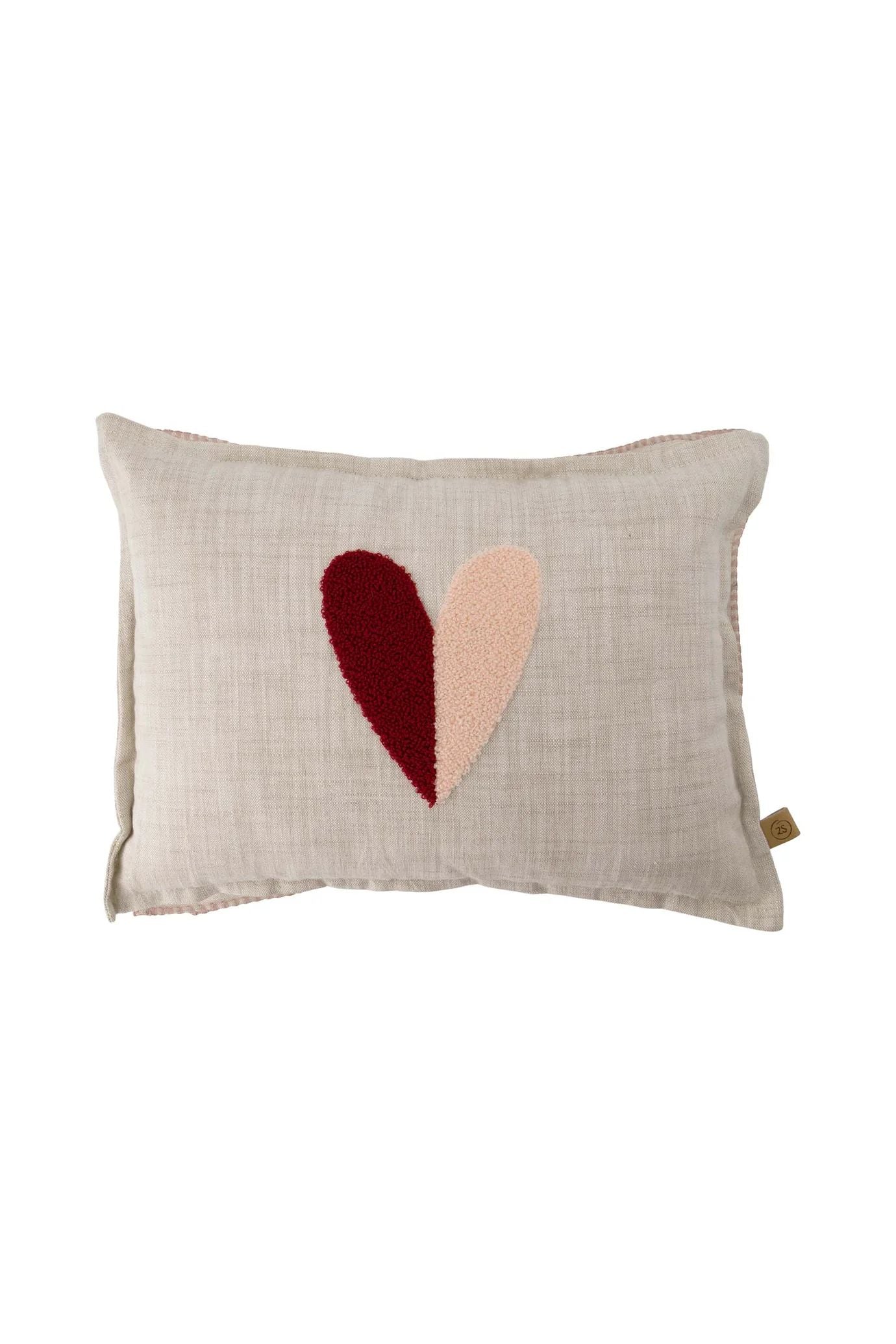Kussen hartje 35x25cm