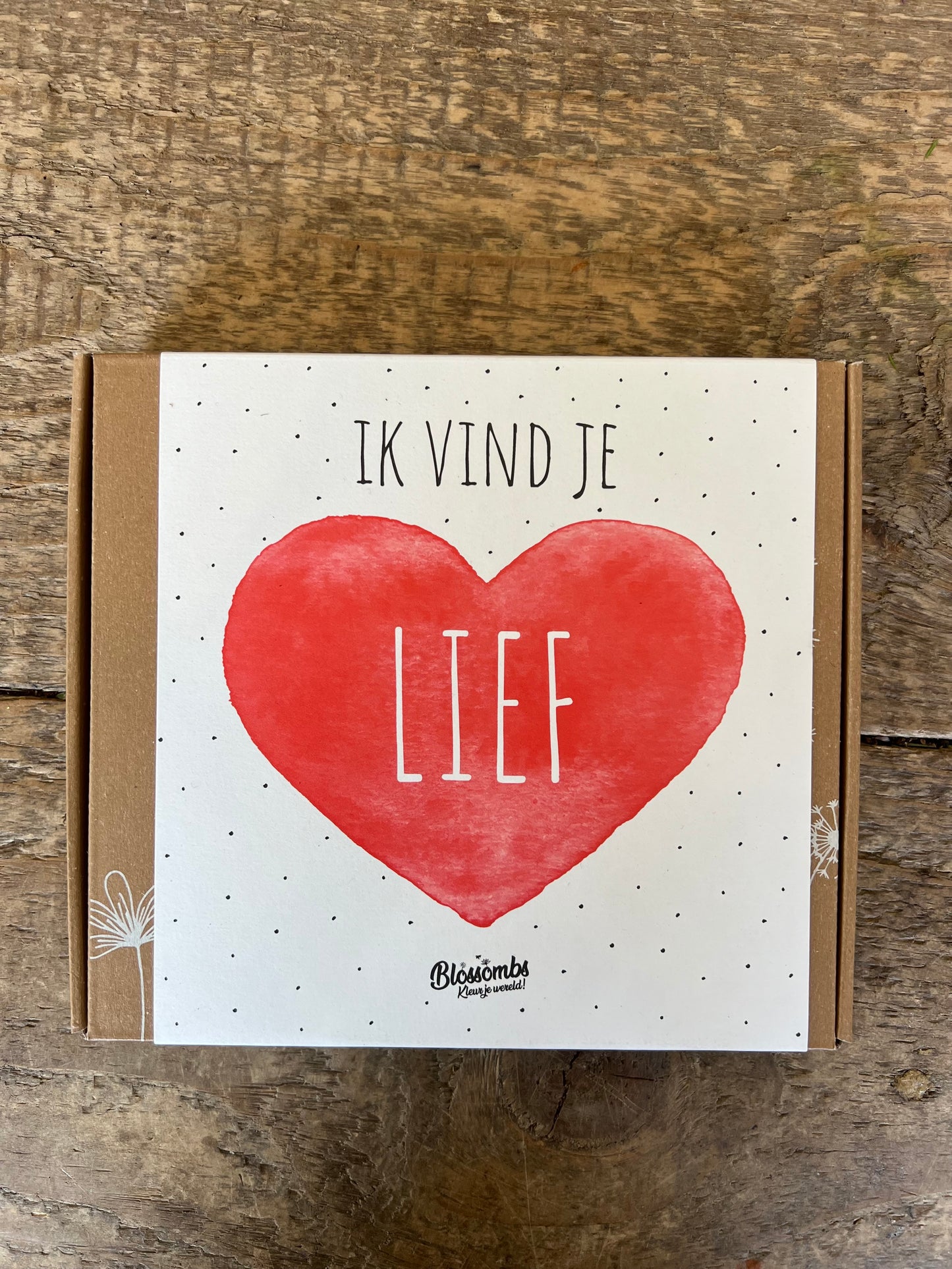 Giftbox Medium Liefde Hart Ik Vind Je Lief blossombs