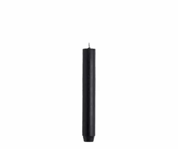 Rustik lys Dinerkaars Zwart 18cm