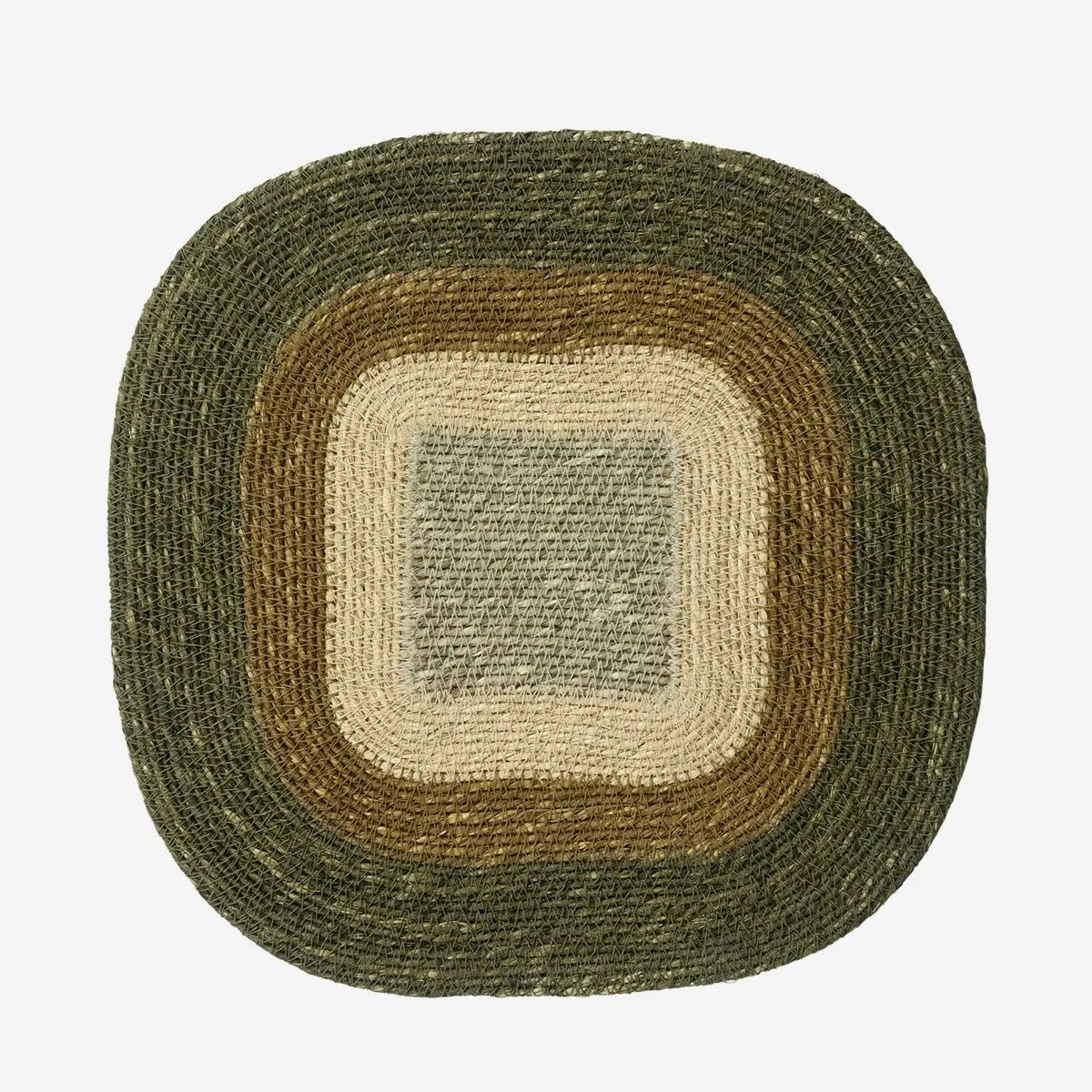 Madam stoltz square seagrass placemat Khaki