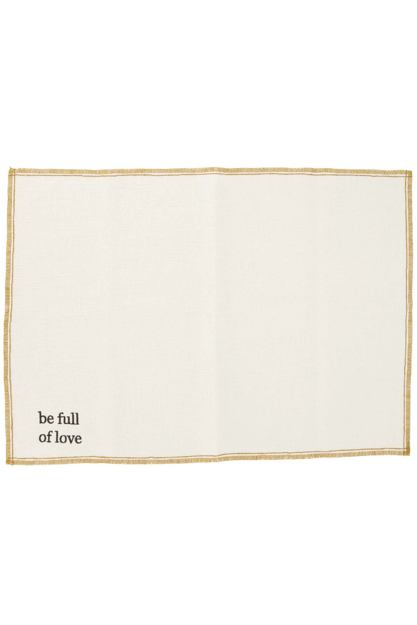 Set Van 2 Placemats Be Full Of Love