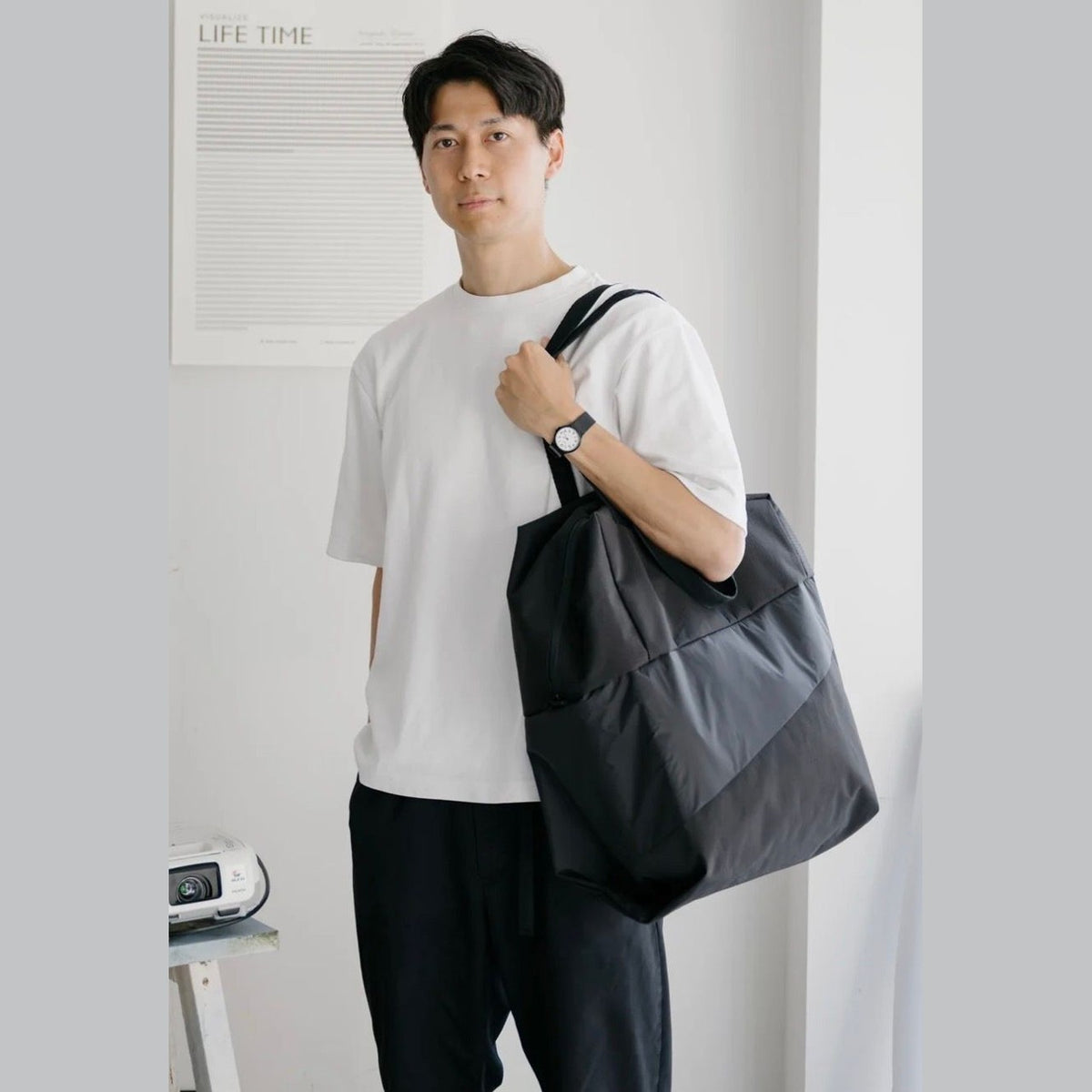 Susan Bijl the new tote bag Black & black L