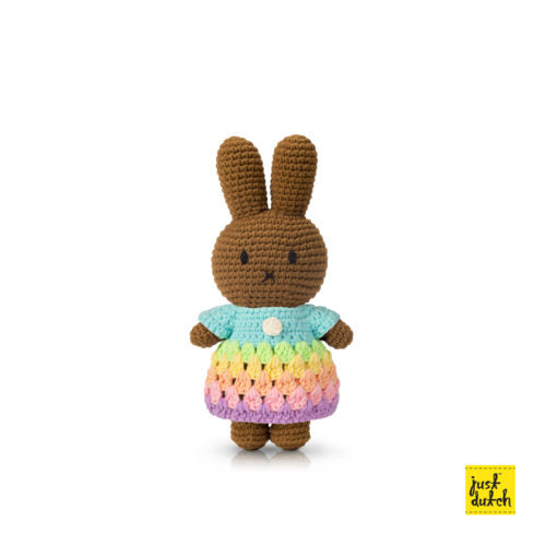 Melanie / Nina handmade and her pastel rainbow dress