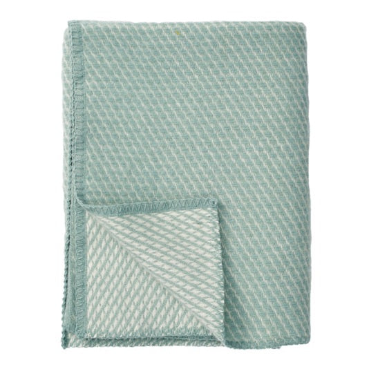 Klippan Ledikantdeken Velvet Duck egg blue