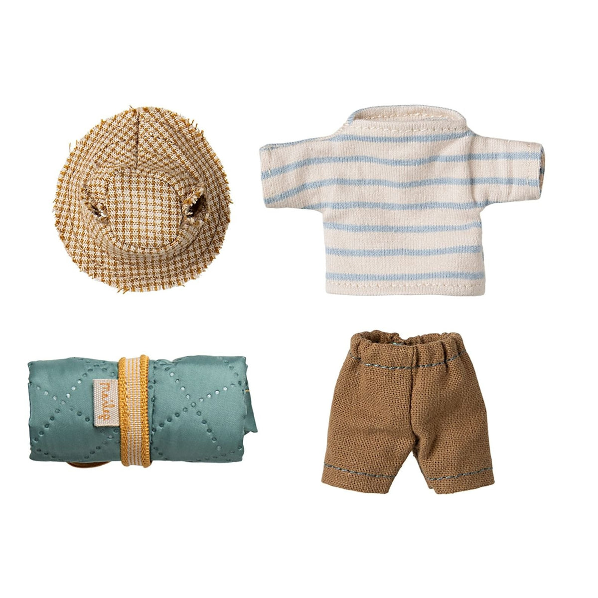 Maileg hiker mouse big brother stripes