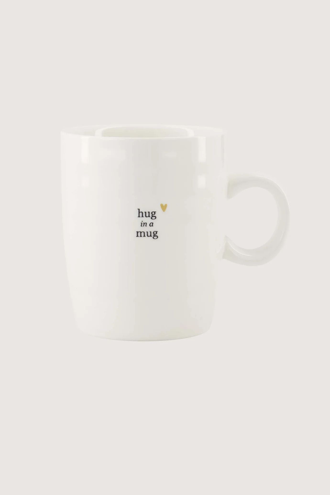 Zusss theemok hug in a mug white pink one size