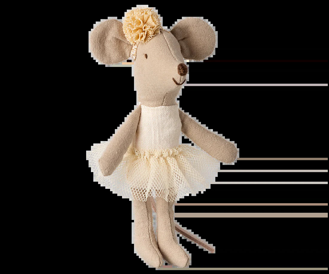 Maileg Ballerina little sister off white