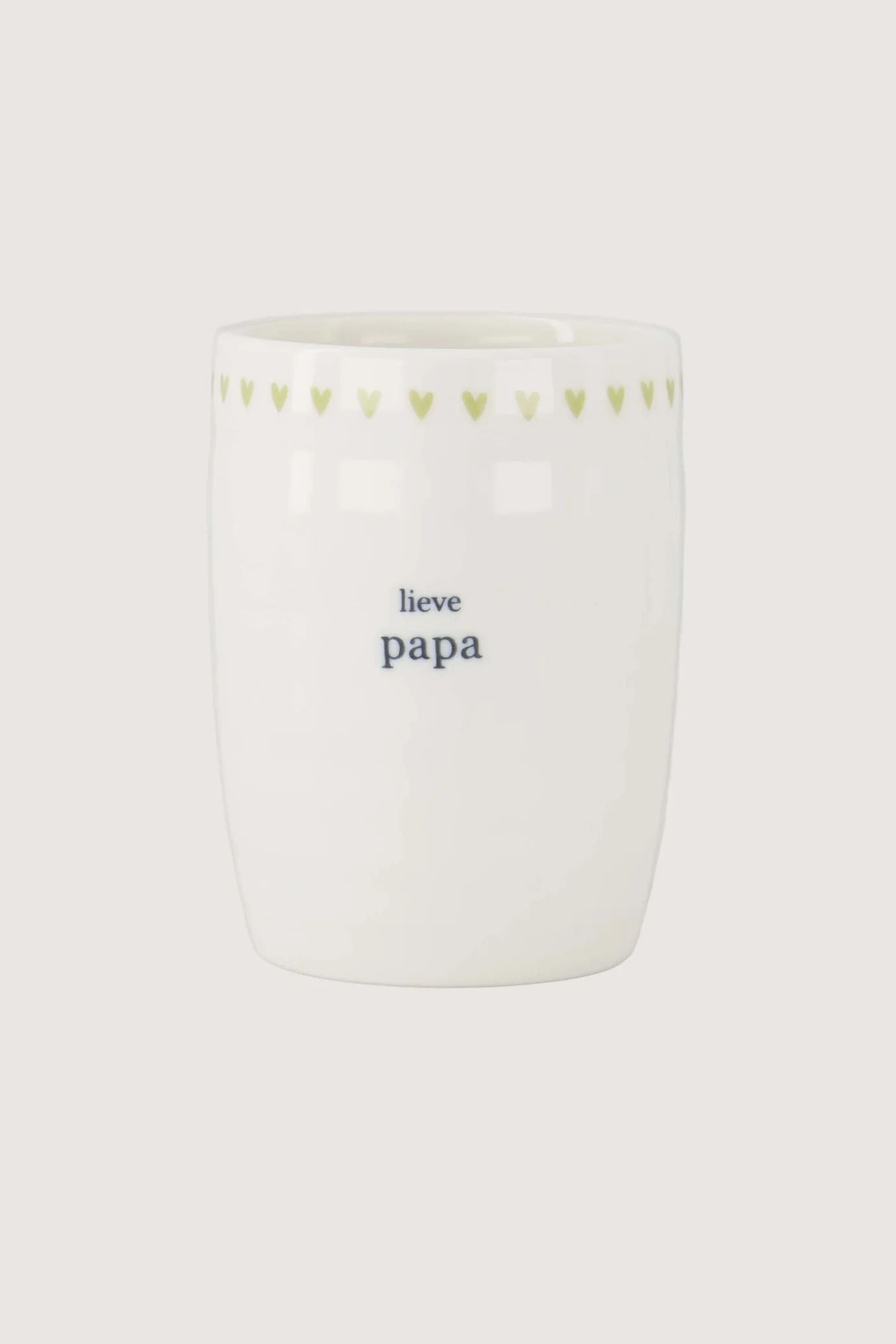 Zusss lieve papa wit lichtgroen one size