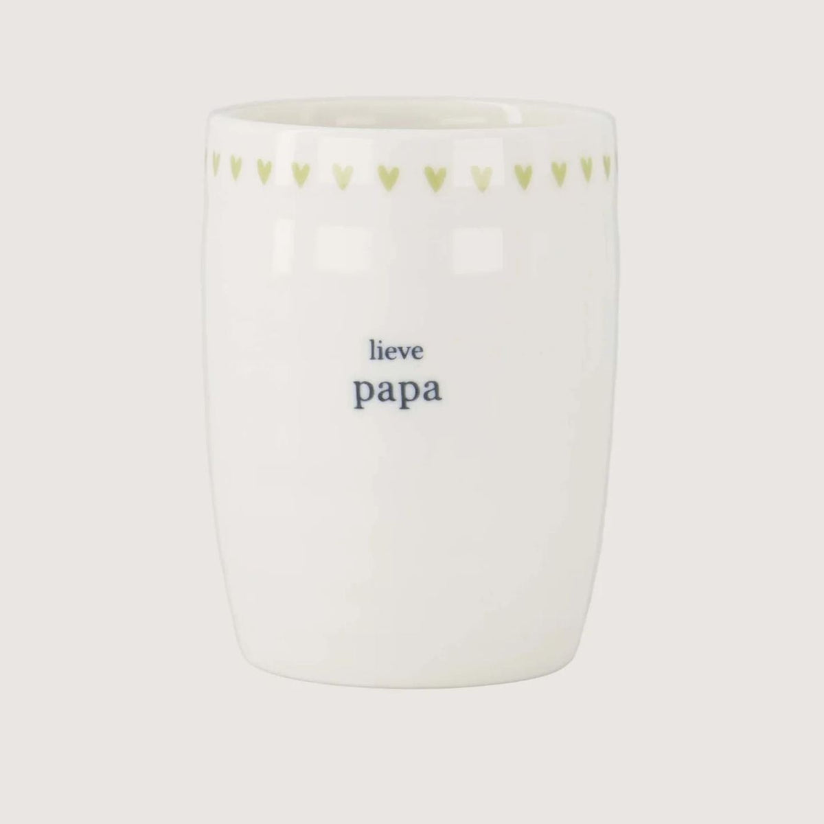 Zusss lieve papa wit lichtgroen one size