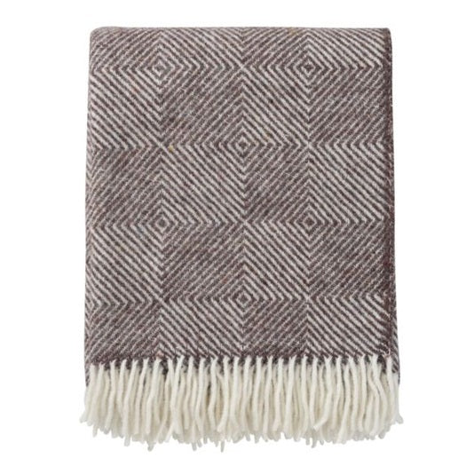 Klippan gooseye brown 25% recycled & 75% eco lambs wool