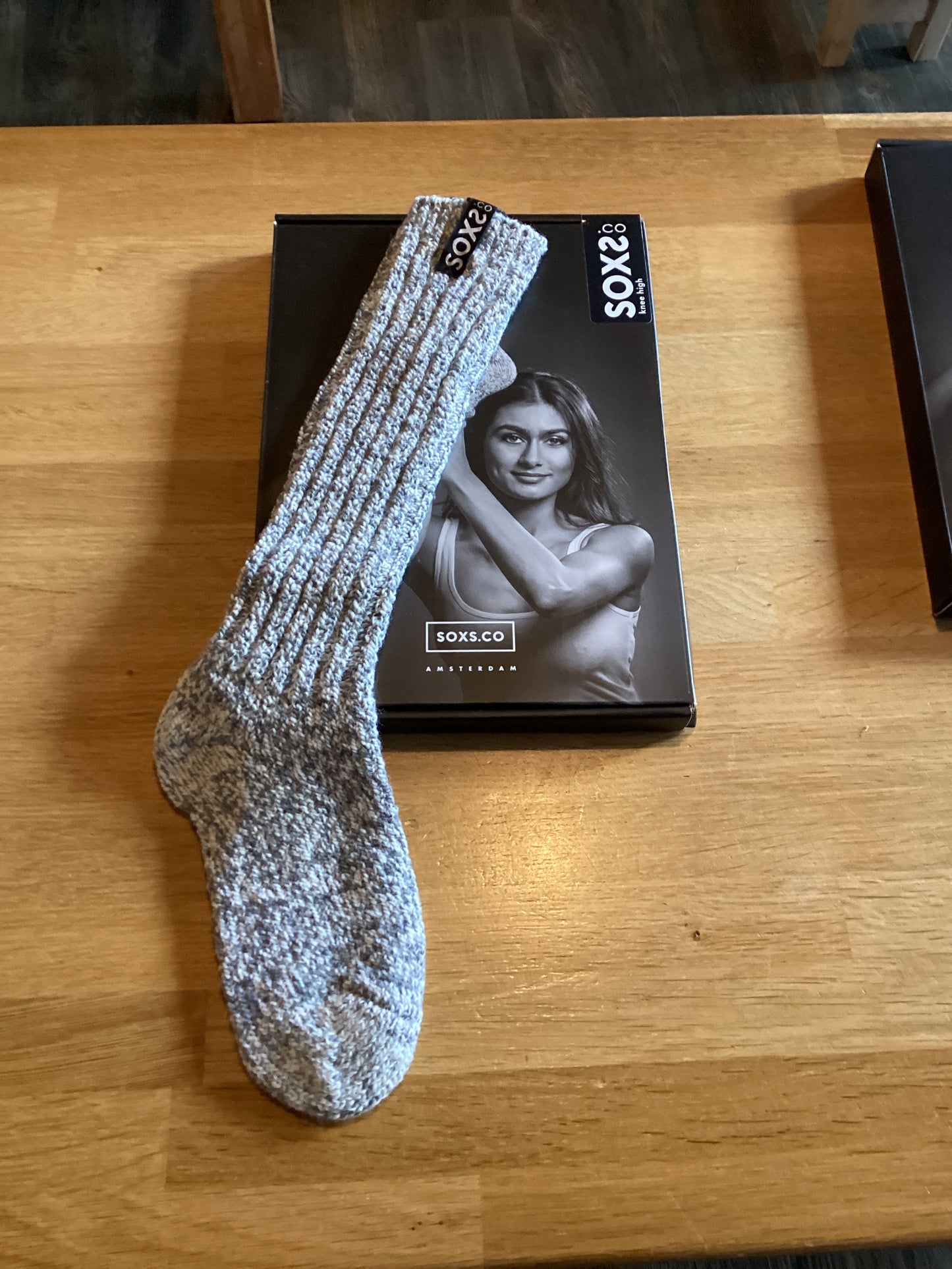 sox3162 kniehoog jet black 42-46