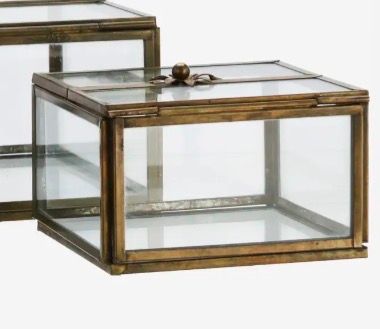 Madam stoltz glass box klein 10x10x6