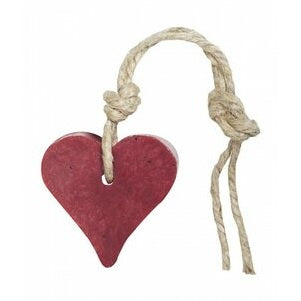Hanger hart 55 gram kersenrood met cranberrypit parfum vijg