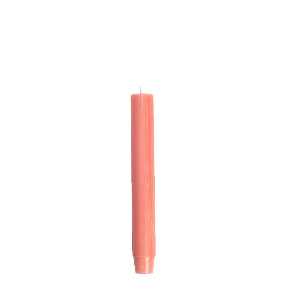 Rustik lys dinerkaars 18 cm coral