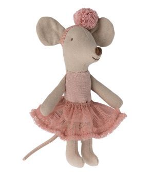 Maileg ballerina muis kleine zus roze