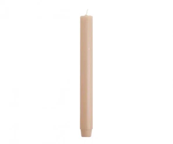 Rustik lys Dinerkaars iced apricot 30cm