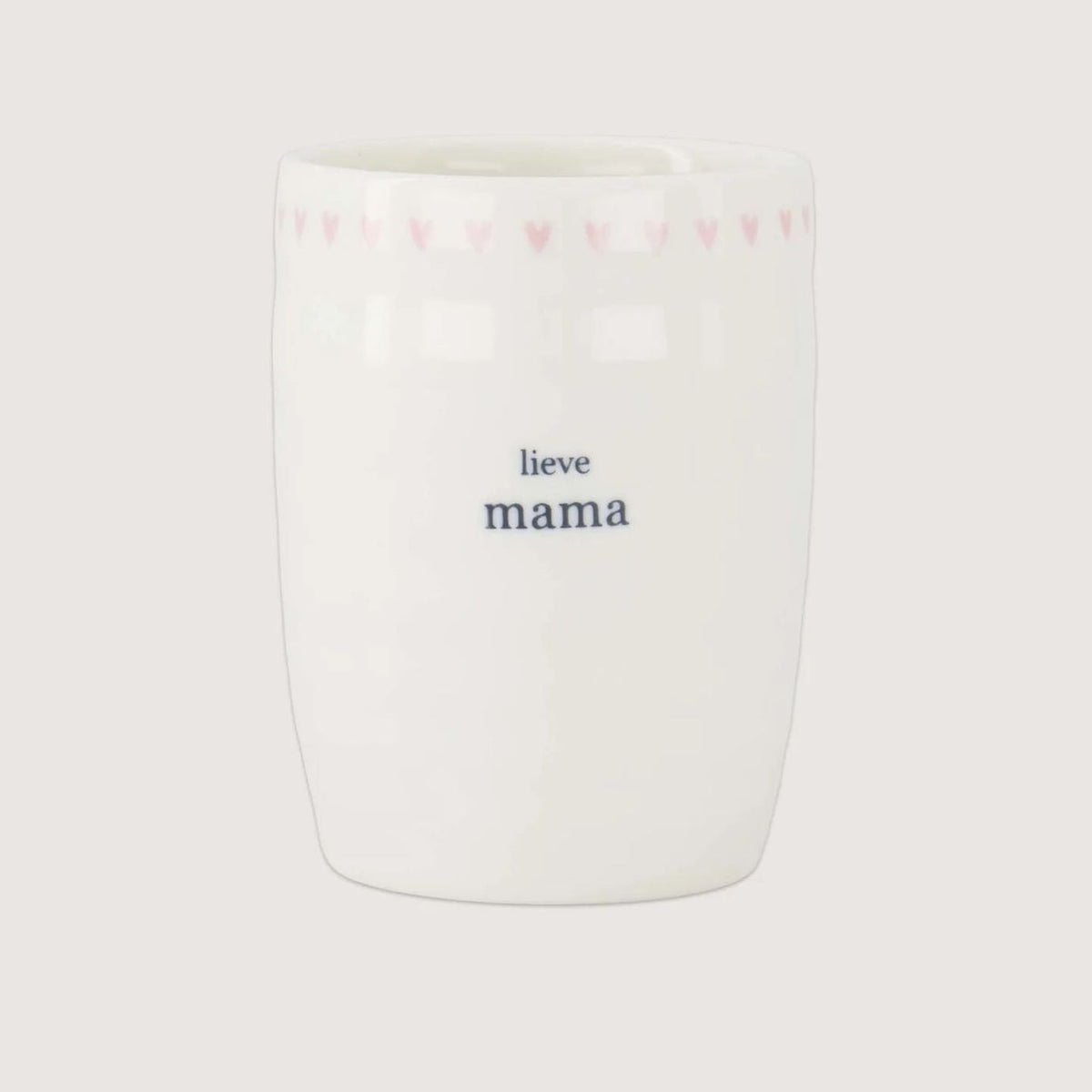 Zusss koffiemok lieve mama white pink one size