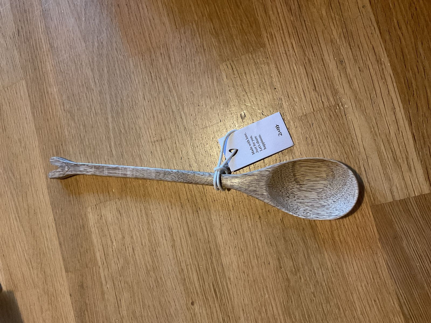 Zusss lepel hout hartje naturel
