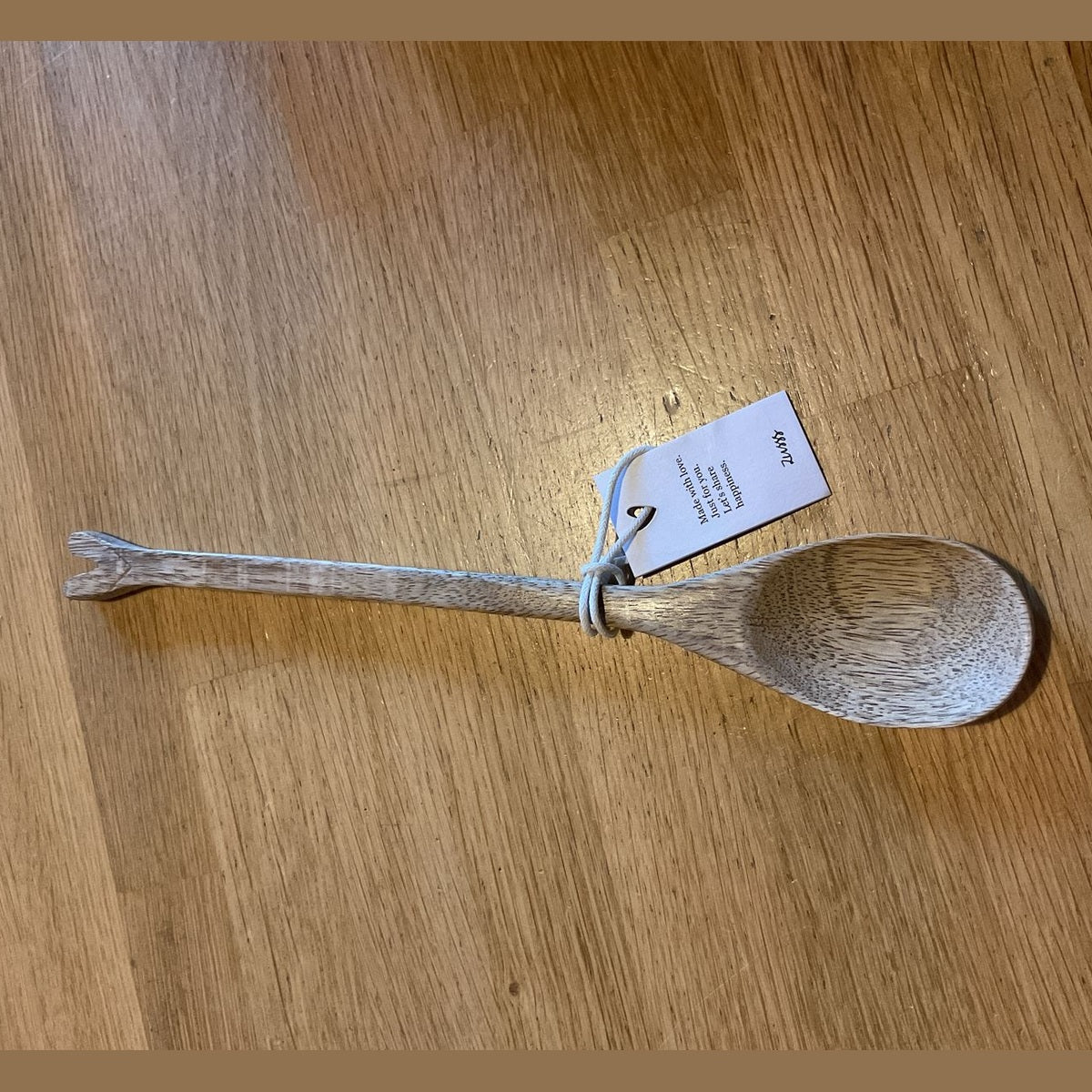 Zusss lepel hout hartje naturel