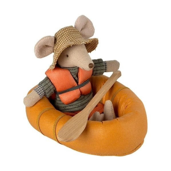 Maileg rubber boat mouse