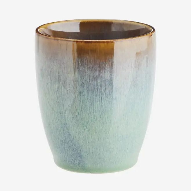 Madam Stoltz stoneware cup green