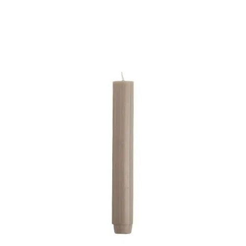 Rustik lys dinerkaars olifantgrijs 18cm
