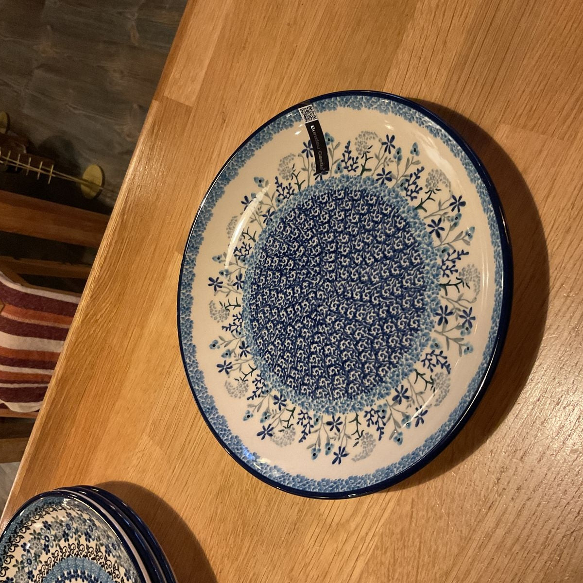 Bunzlau castle plate 23,5 cm festive