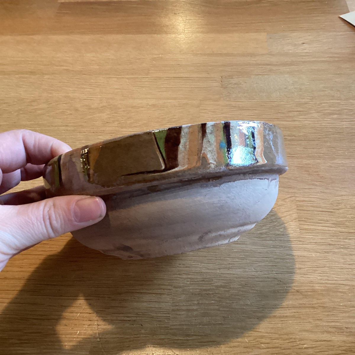 Handgeschilderd bowl bruin