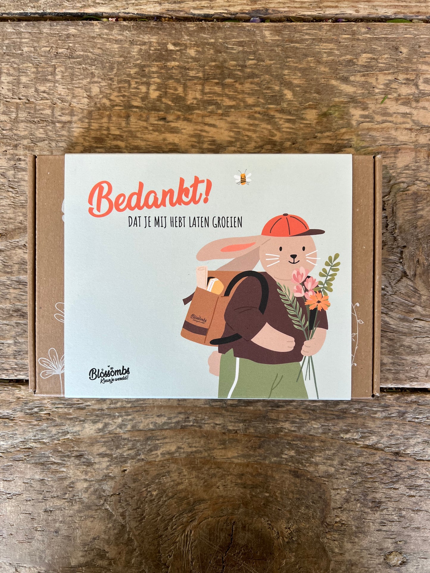 Blossombs gift box small leraar konijn