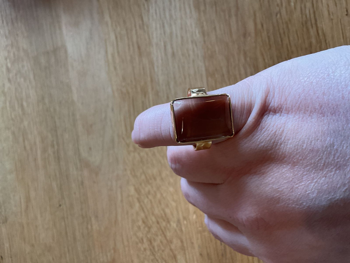 Ibu ring lucy smokey quartz