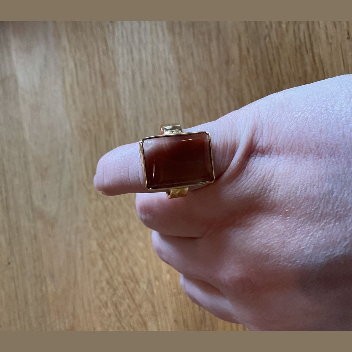 Ibu ring lucy smokey quartz