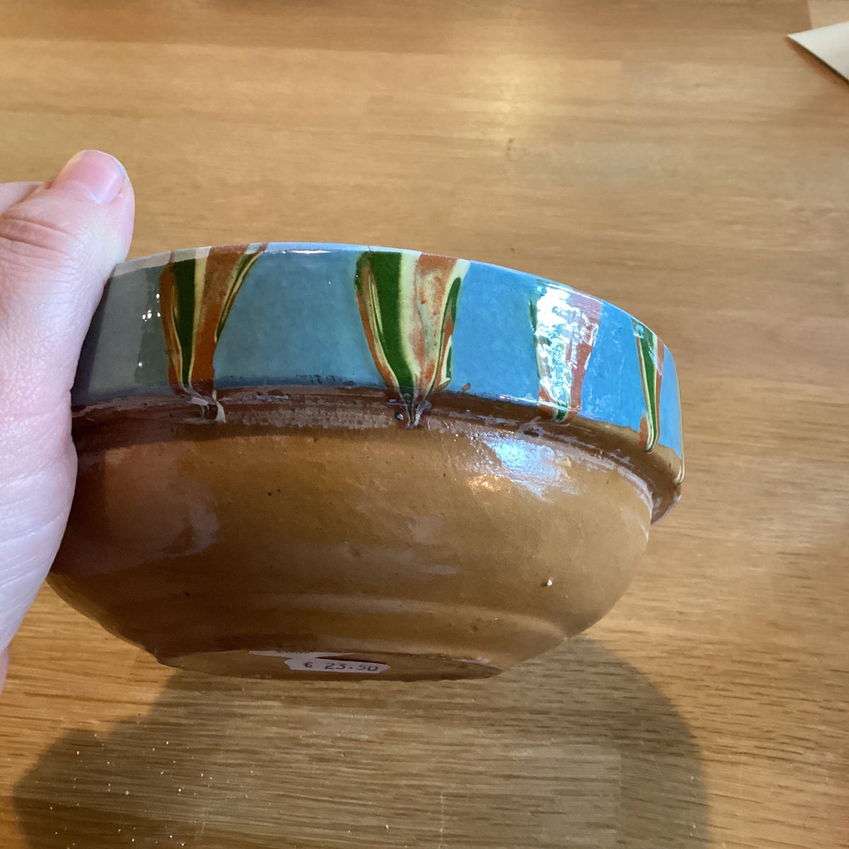 Handgeschilderd bowl blauw
