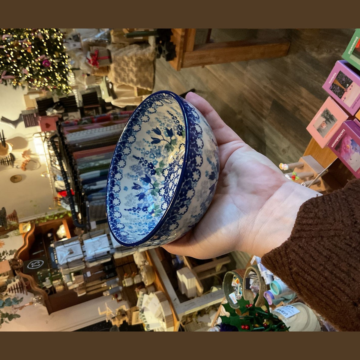 Bunzlau castle rice bowl 500 ml blue garden