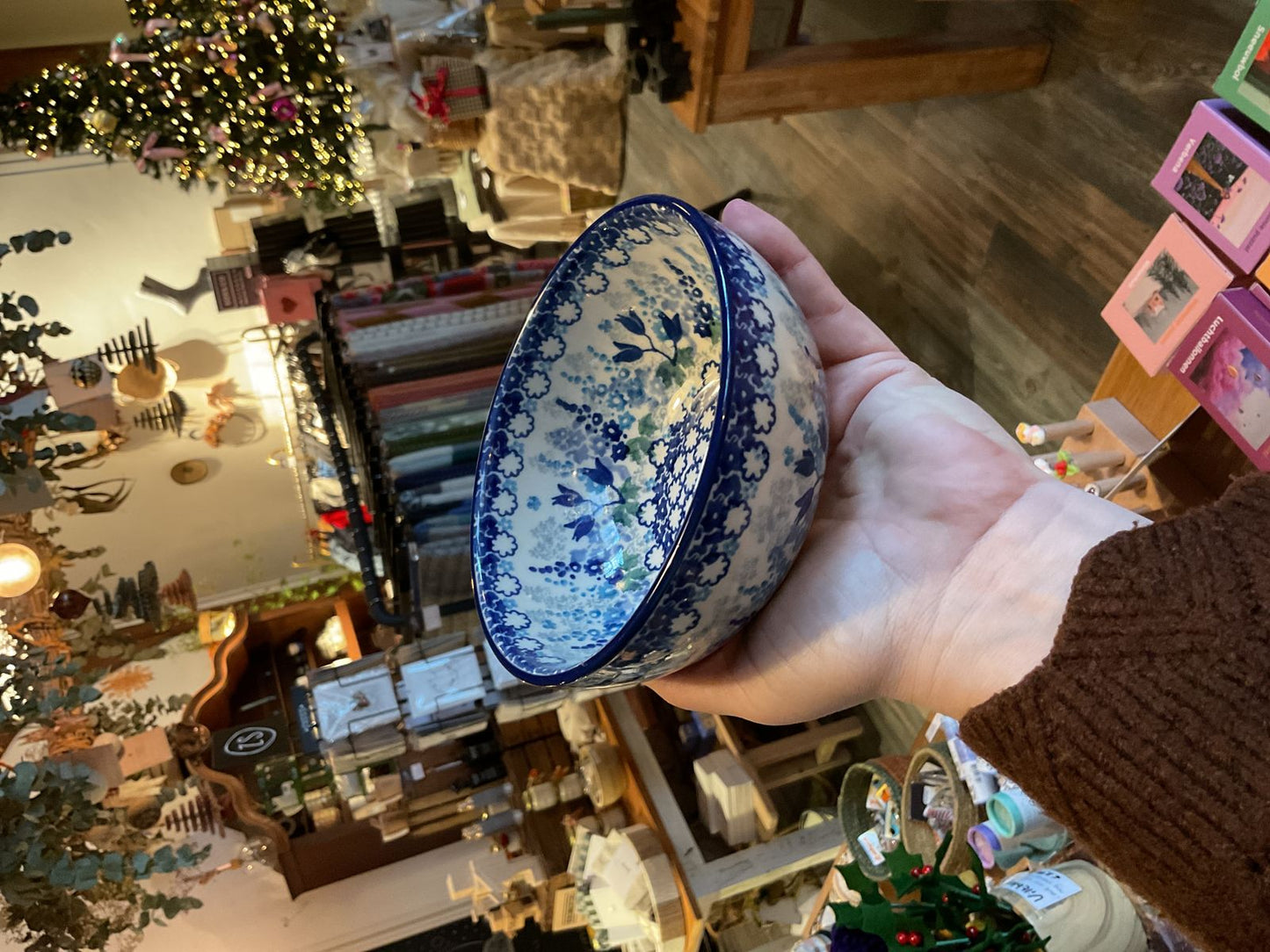 Bunzlau castle rice bowl 500 ml blue garden