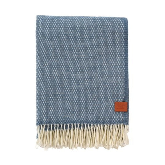 Klippan Hugo dusty blue 25% recycled & 75% new merino wool