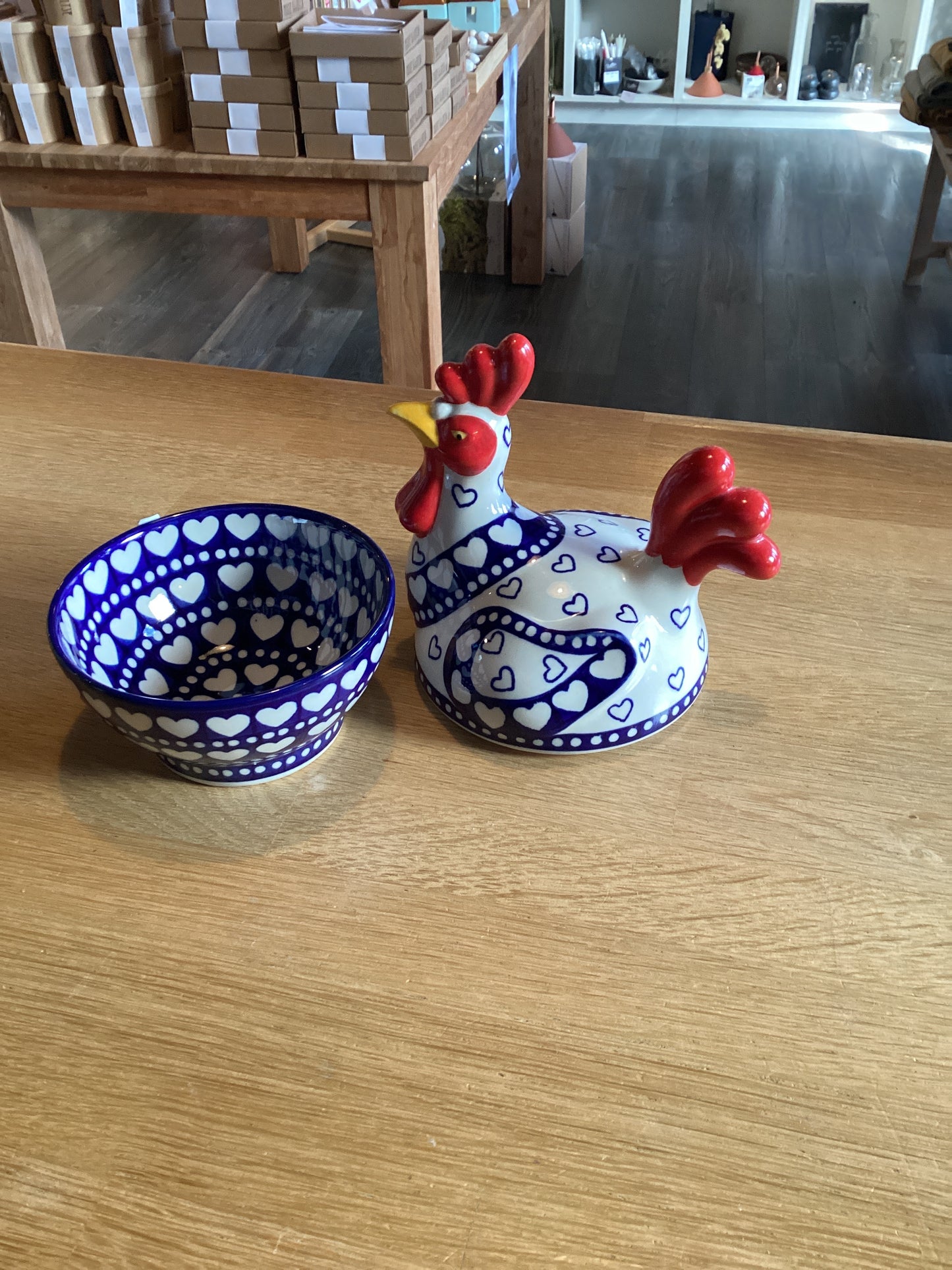 Chicken Blue small Valentine