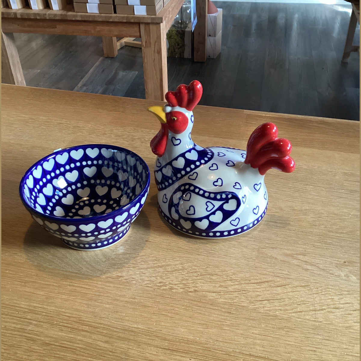 Chicken Blue small Valentine