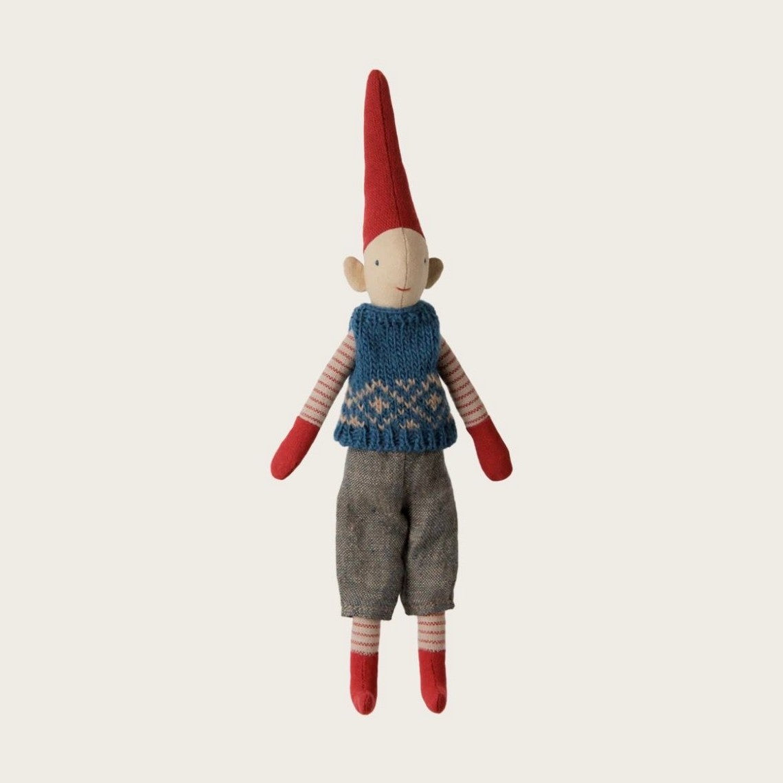 Maileg pixy size 1 boy blue knitted vest