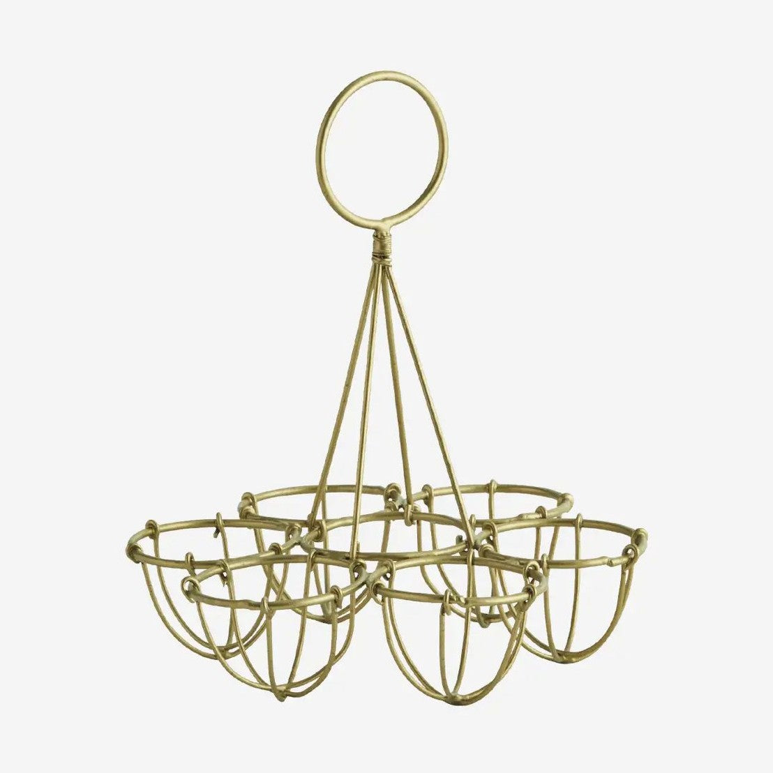 Madam Stoltz Iron egg holder gold