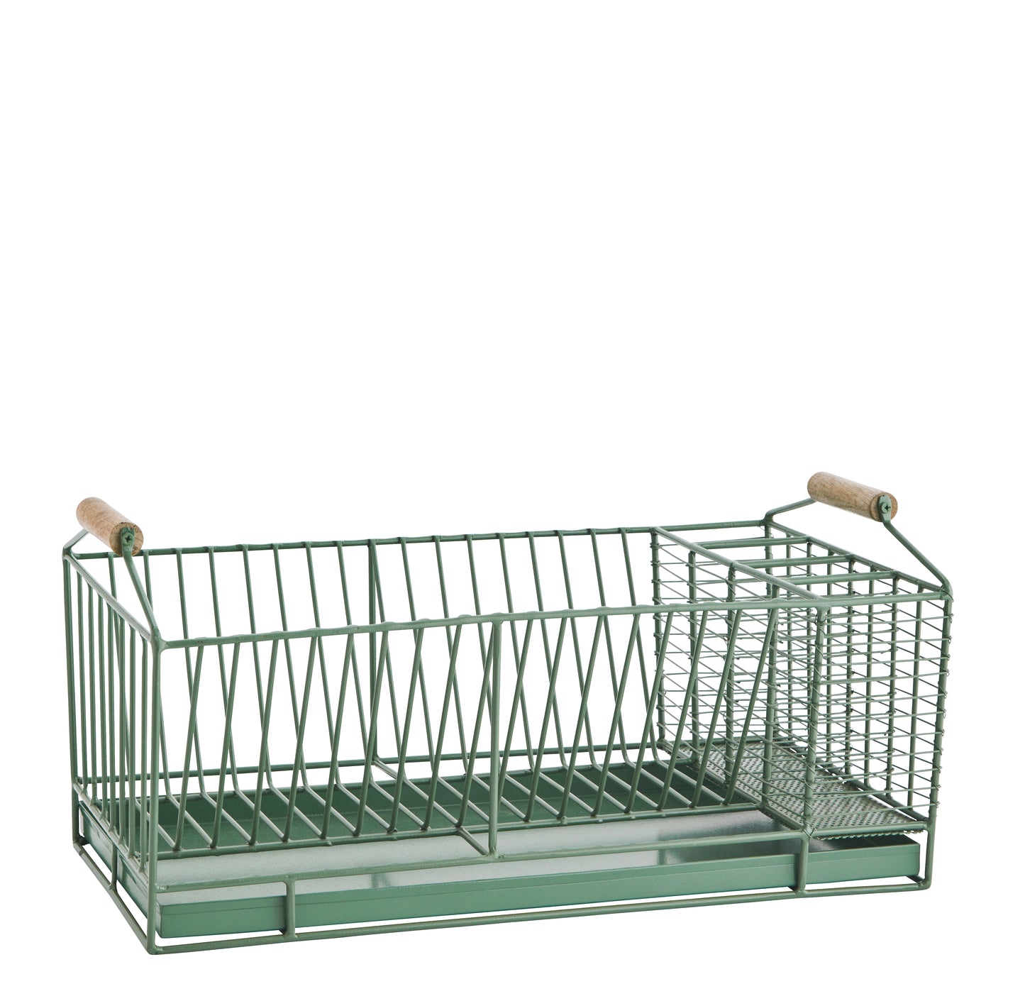 Madam Stoltz Iron dish rack green