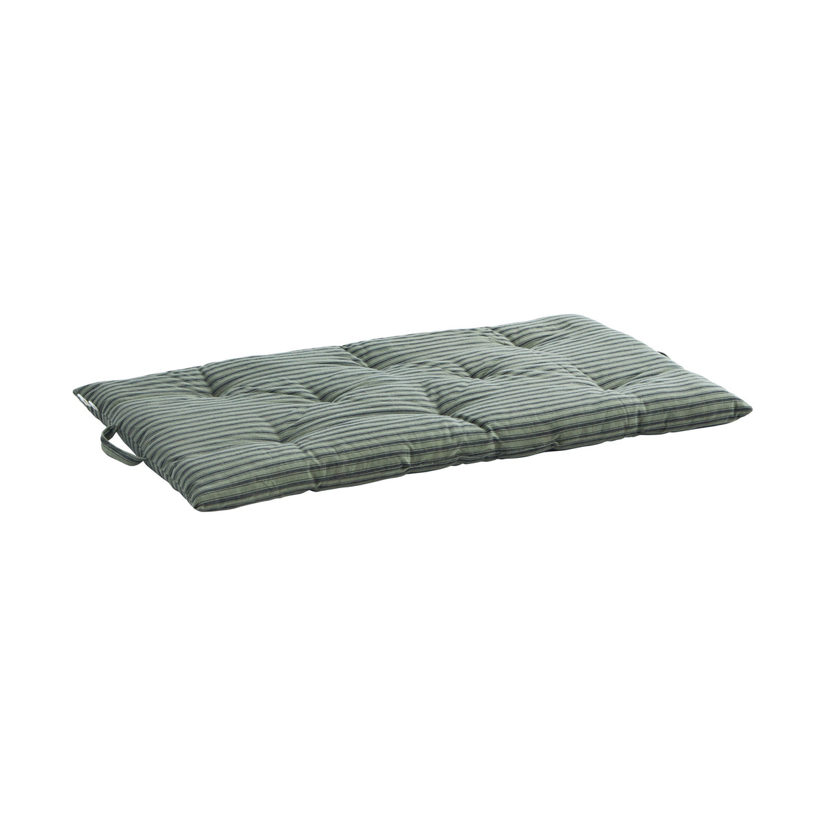 Madam Stoltz printed cotton mattress stripe green
