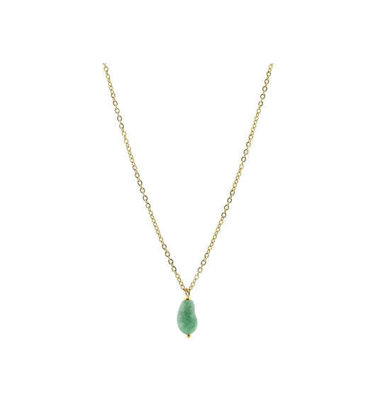 Solid gold necklace joia long