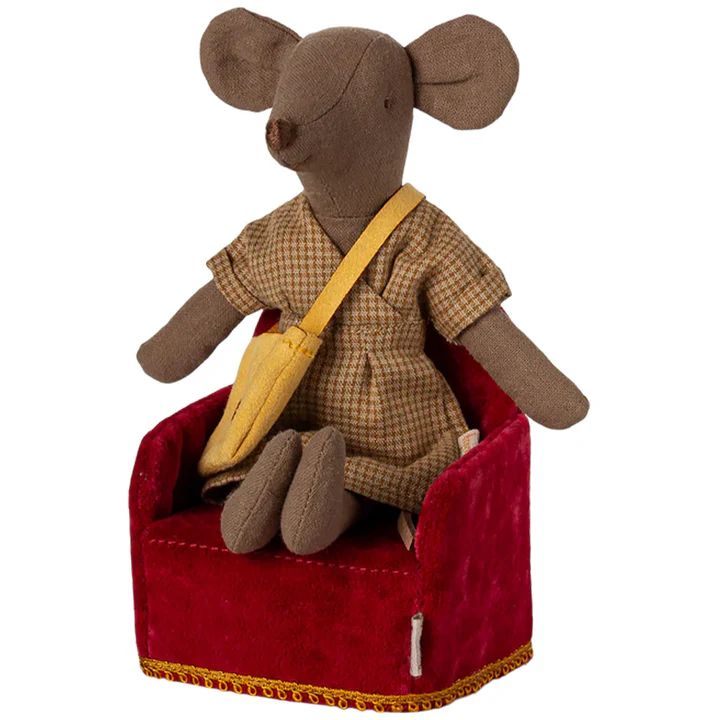 Maileg Folding chair mouse red