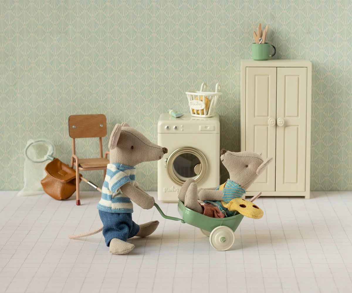 Maileg little brother mouse with bag