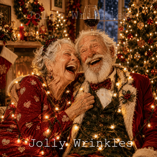 Jolly wrinkles wenskaart lief kerststel