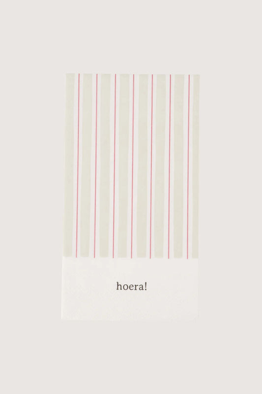 Zusss servetten rechthoek streep hoera