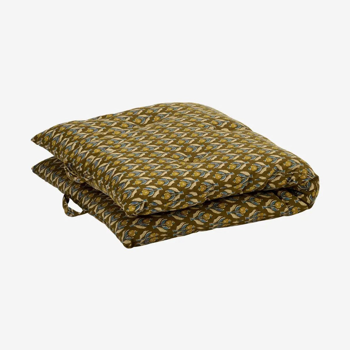 Madam stoltz printed cotton mattress mustard flower 60x 100cm