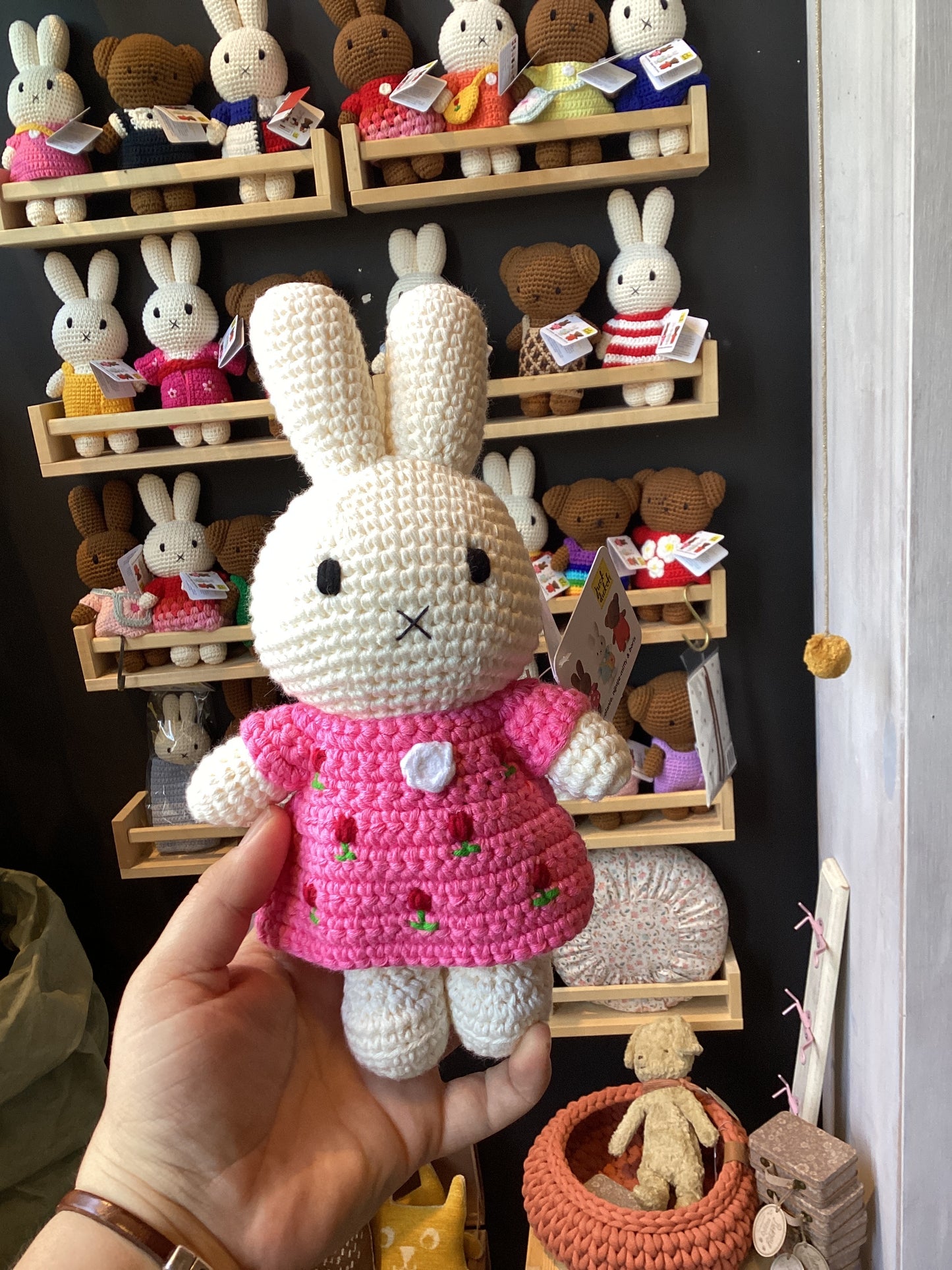 miffy / nijntje handmade and her pink tulip dress